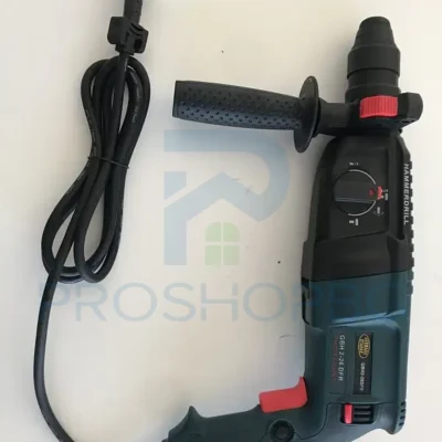 Перфоратор 2-26 мм VERMARK STARKE – 800W Перфораторът 2-26 мм VERMARK STARKE е мощен и издръжлив инструмент, създаден за пробиване, ударно пробиване и къртене в бетон, камък, тухла и други твърди материали. Благодарение на трите режима на работа, регулируемата скорост и ергономичния дизайн с противоплъзгащо покритие, той предлага комфорт, контрол и висока ефективност както за професионални, така и за домашни проекти.