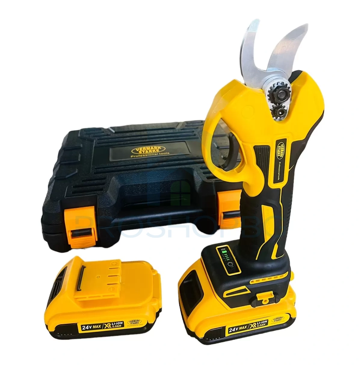 Акумулаторна лозарска ножица Vermark Starke / 24V, 5Ah /