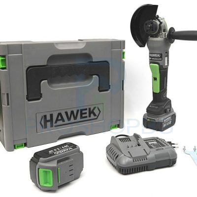 Акумулаторен безчетков ъглошлайф 36V 5.0Ah HAWEK Подобрена система за защита от прах и влага, за използване на уреда при тежки условия на работа.