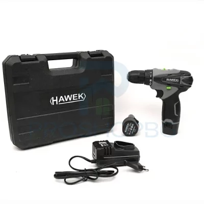 Акумулаторен винтоверт с вложки и удължение 12V HAWEK