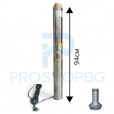 Дълбочинна сондажна помпа с турбина 1.5" STAHLMAYER 2SDM2/12 – 1000W, 2000 л/ч Надеждна и ефективна потопяема помпа за водочерпене от дълбоки кладенци и сондажи – създадена за стабилна и дълготрайна работа. Използва се широко за поливни системи, домашно водоснабдяване, оранжерии, градини, ферми и други обекти, изискващи стабилен воден поток.