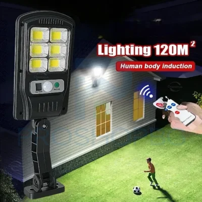 Соларна лампа BUL 2789 – 1200W с 48 COB диода Соларната лампа BUL 2789 е идеалното решение за ефективно и автономно осветление на открито.