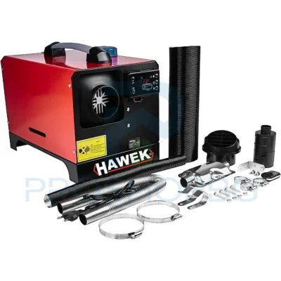Суха дизелова печка HAWEK 8kW – модел 2. Икономично отопление за кемпери, бусове и гаражи. 12V / 24V / 220V, нисък разход, LCD управление и дистанционно.